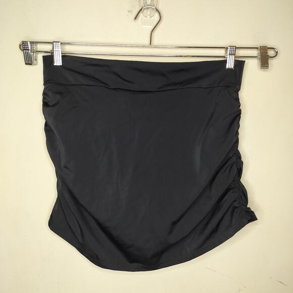 Venus Sensational Swim Skirt Ruched Black Pull On NEW - Picture 2 of 9